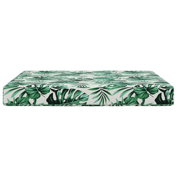 vidaXL Coj&iacute;n para sof&aacute; de exterior Patr&oacute;n de hoja 80 x 80 x 8 cm