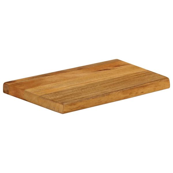 vidaXL Tablero de mesa borde natural madera maciza mango 60x30x2,5 cm