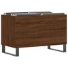 vidaXL Mueble discos madera contrachapada roble marr&oacute;n 74,5x38x48 cm