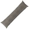 vidaXL Coj&iacute;n con almohada HEERLEN Gris Claro 40 x 145 cm Terciopelo