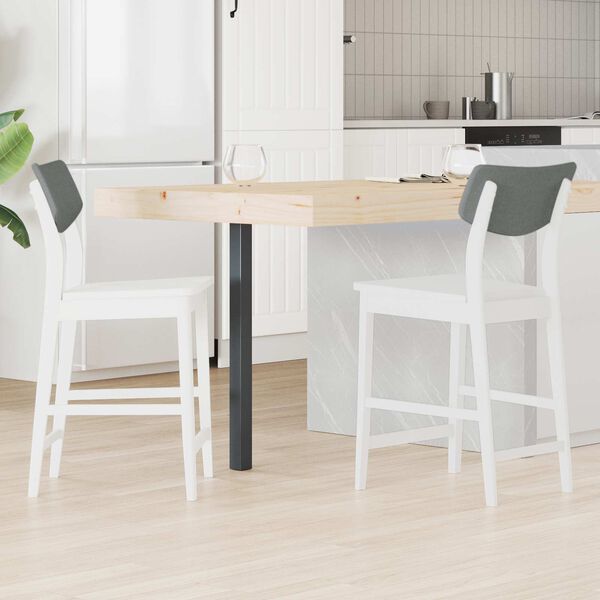 vidaXL Sillas de comedor 2 pcs 48 x 49 x 95 cm Madera de Caucho S&oacute;lido