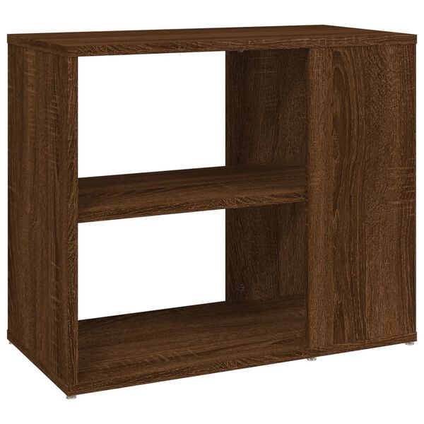vidaXL Armario auxiliar madera contrachapada marr&oacute;n roble 60x30x50 cm