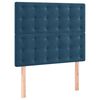 vidaXL Estructura de cama sin colch&oacute;n terciopelo azul oscuro 90x190 cm