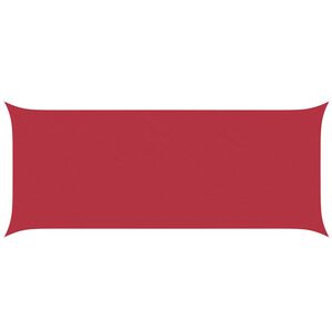 vidaXL Toldo Vela de Sombra Rojo 6 x 2,5 m 100% Poli&eacute;ster Oxford