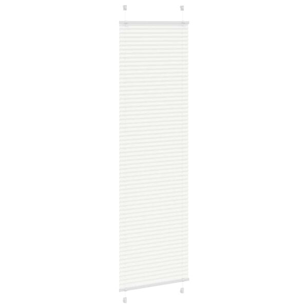 vidaXL Estor Plisado blanco 55x200 cm Tela Ancho 54,4 cm Poli&eacute;ster