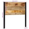 vidaXL Cabecero 100 cm Madera Maciza Mango y Hierro