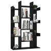 vidaXL Librería de madera contrachapada negro 86x25,5x140 cm
