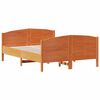 vidaXL Estructura de cama sin colchón madera maciza marrón 120x190 cm