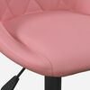vidaXL Silla de oficina de terciopelo rosa