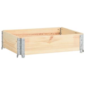 vidaXL Arriate de madera maciza de pino 60x80 cm