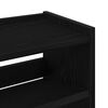 vidaXL Mueble zapatero madera contrachapada negro 60x25x62 cm
