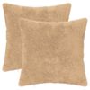 vidaXL Funda de almohada 2 uds. HEERLEN Crema 50 x 50 cm