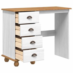 vidaXL Escritorio ASKIM 95 x 40 x 75 cm Madera de pino macizo
