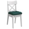 vidaXL Cojines para asiento 4 pcs Verde oscuro 40 x 40 x 12 cm tela