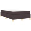 vidaXL Estructura de cama con colch&oacute;n Marr&oacute;n Oscuro 120 x 190 cm tela