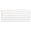 vidaXL Jardinera de madera maciza de pino blanco 90x60x23 cm