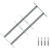 vidaXL Rejilla de Seguridad para Ventanas con 2 Barras Cruzadas 3 uds.