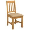 vidaXL Silla de comedor VENLO 2 uds. Madera de Roble S&oacute;lido Beige