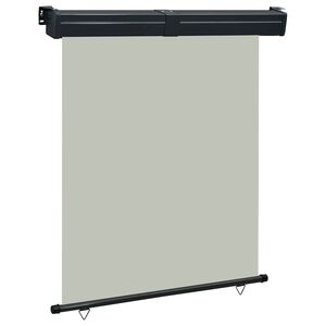 vidaXL Toldo lateral de balc&oacute;n gris 145x250 cm
