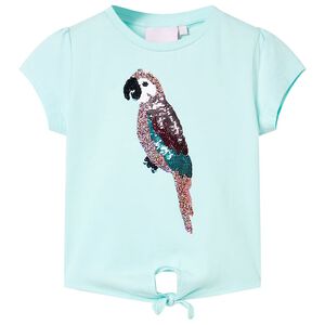 Camiseta infantil aguamarina claro 140