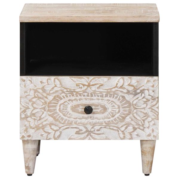 vidaXL Mueble cama con caj&oacute;n 40 x 33 x 46 cm Madera de mango maciza