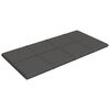 vidaXL Paneles de pared 12 uds tela gris oscuro 60x30 cm 2,16 m&sup2;