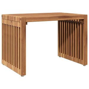 vidaXL Mesa auxiliar de jard&iacute;n Marr&oacute;n 50 x 32,5 x 35 cm