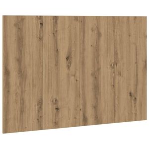 vidaXL Cabecero de cama madera ingenier&iacute;a roble artisan 120x1,5x80 cm