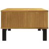 vidaXL Mesa de centro FLAM madera maciza de pino 100x50x32,5 cm