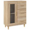 vidaXL Aparador de madera de ingeniería roble Sonoma 69,5x34x90 cm