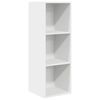 vidaXL Mueble de pared para TV madera contrachapada blanco 37x37x107cm