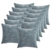 vidaXL Funda de almohada 12 pcs HEERLEN Azul Claro 40 x 40 cm
