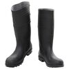 vidaXL Botas de agua negro número 45 PVC