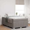 vidaXL Estructura de cama con colch&oacute;n Taup&eacute; 120 x 200 cm tela