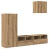 vidaXL Unidades de pared para TV 4 uds. Roble artisan
