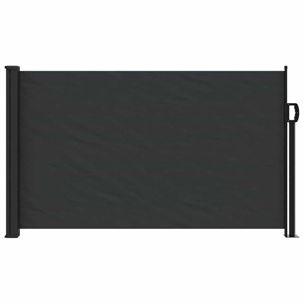 vidaXL Toldo lateral retr&aacute;ctil negro 117x300 cm