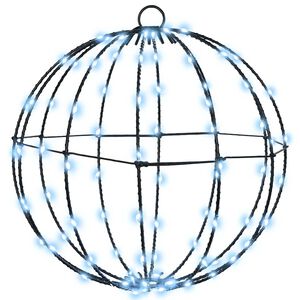 vidaXL Bola Blanco fr&iacute;o 30 x 30 x 32 cm Metal 96 LED