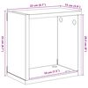 vidaXL Estantes cubo de pared 4 unidades blanco brillo 22x15x22 cm