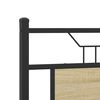 vidaXL Estructura de cama sin colch&oacute;n madera roble Sonoma 150x200 cm