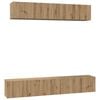 vidaXL Conjunto de mueble de TV 5 uds. Roble artisan