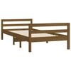 vidaXL Estructura de cama madera maciza de pino marr&oacute;n miel 75x190 cm