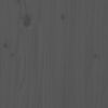 vidaXL Cabecero de cama madera maciza de pino gris 156x4x100 cm