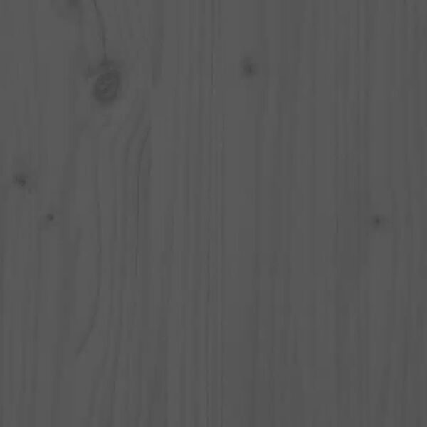 vidaXL Cabecero de cama madera maciza de pino gris 156x4x100 cm