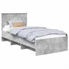vidaXL Estructura de cama Gris Hormig&oacute;n 100 x 200 cm