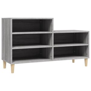vidaXL Zapatero madera contrachapada gris Sonoma 102x36x60 cm