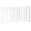 vidaXL Cubierta de radiador madera maciza de pino blanco 153x19x84 cm