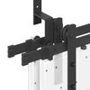 vidaXL Kit de herrajes para puertas correderas acero negro 213,5 cm