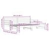 vidaXL Sof&aacute; cama nido madera maciza de pino blanco 90x200 cm