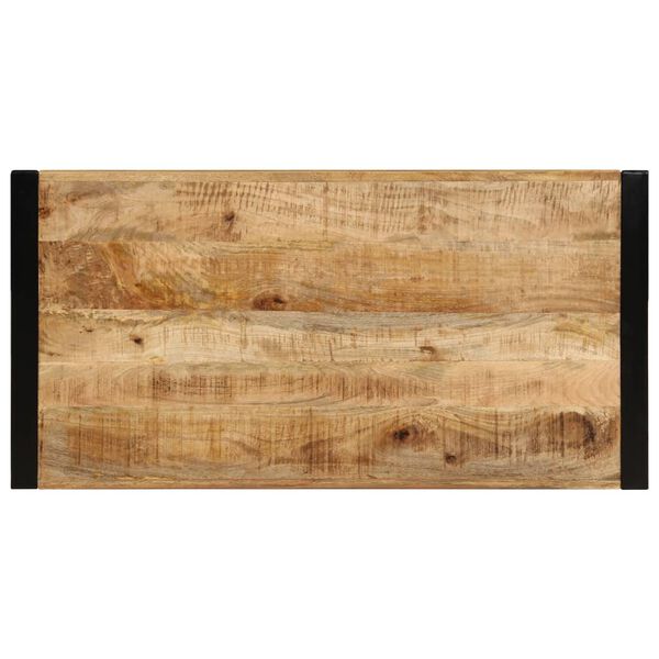 vidaXL Mesa de centro de madera maciza de mango 120x60x40 cm