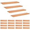 vidaXL Alfombras para escalones 20 uds. 110 x 30 x 2 cm Barniz